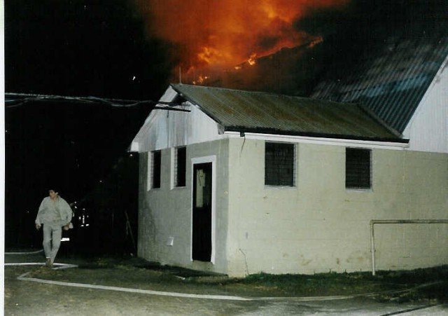 Barn Fire on Peters Road... 1987